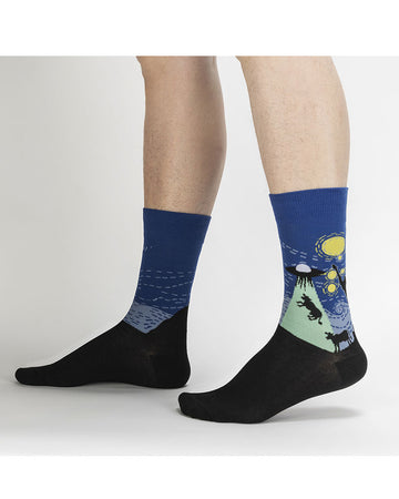 Men's Crew Sock -  The Starry Flight